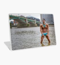 Hot Model on the Thames in London with Kenolivier Laptop Skin