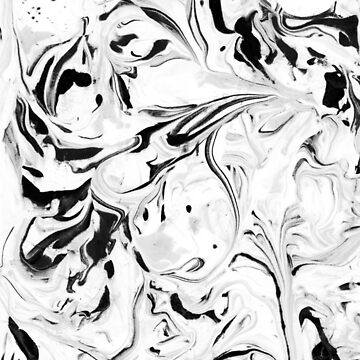 Artwork thumbnail, Black and White Marble by mjmstudio