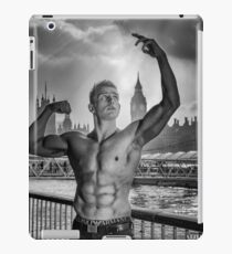 Dramatic Sky with Hot Model on the Thames in London iPad Case/Skin