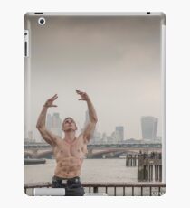 Dramatic Sky with Hot Model on the Thames in London Mark in colour iPad Case/Skin