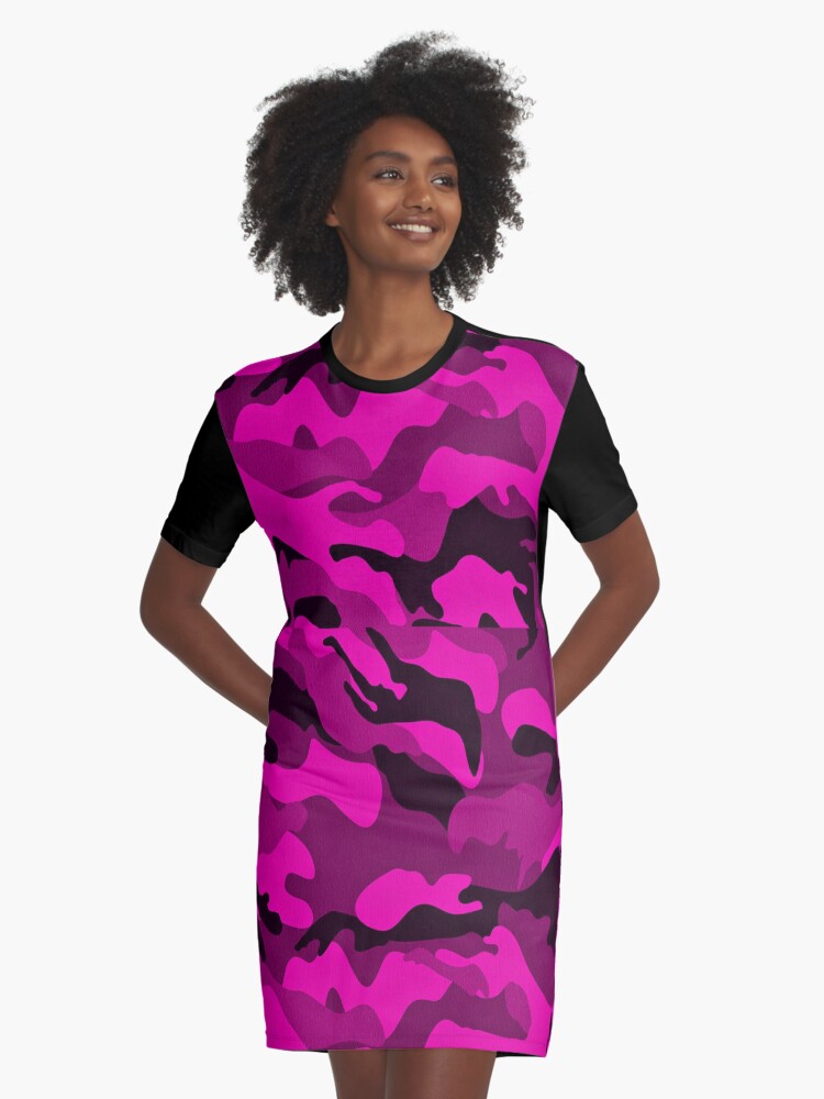 pink camo dresses for womens