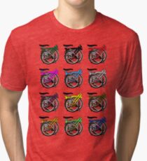 Brompton Bicycle Folded Tri-blend T-Shirt