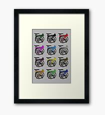 Brompton Bicycle Folded Framed Print