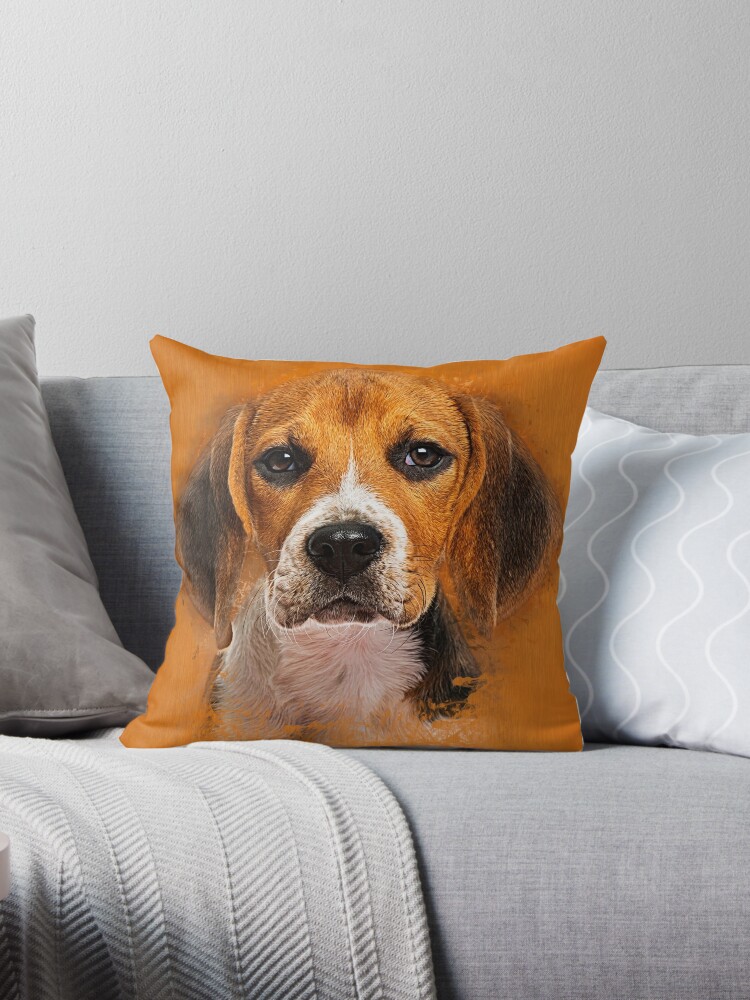 Beagle Throw Pillows 2024 www.angloamericancentre