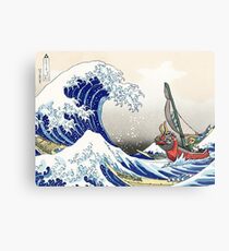 Lienzo metálico Legend of Zelda Great Wave Windwaker