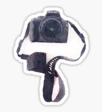 Camera in Watercolor | Trendy/Tumblr/Hipster Meme Sticker