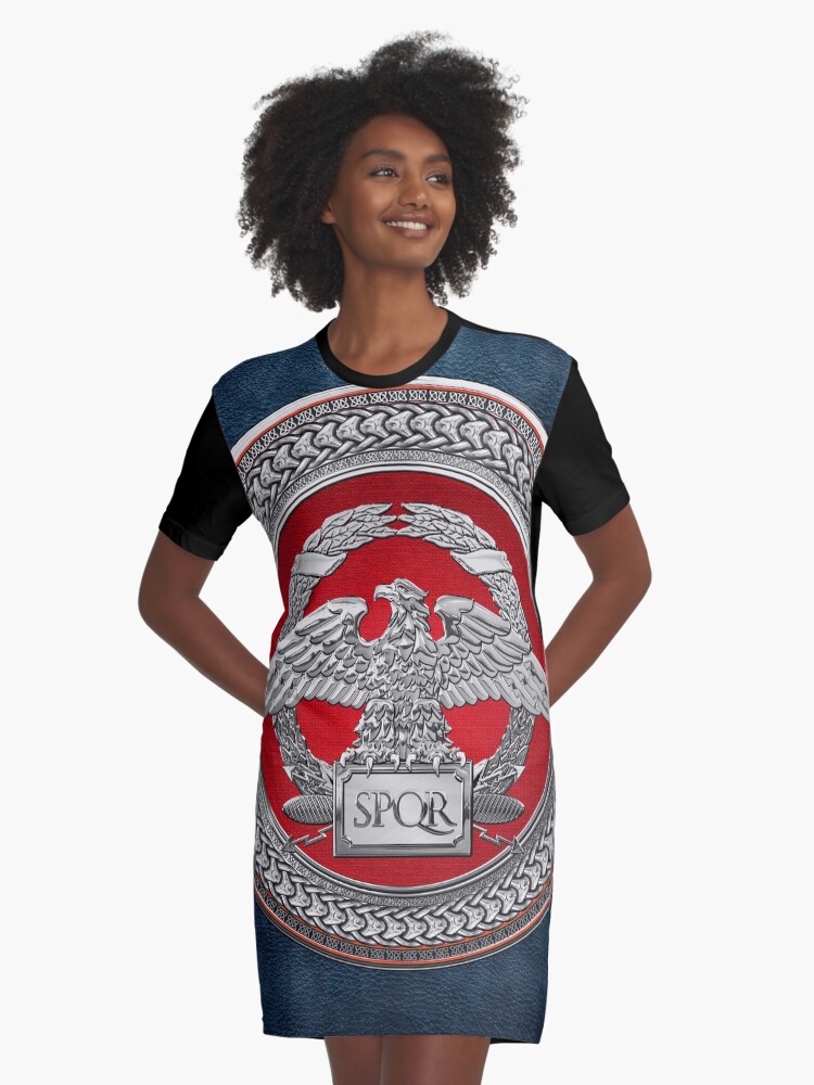 roman silver dress
