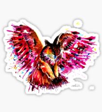 Flying Owl Sticker