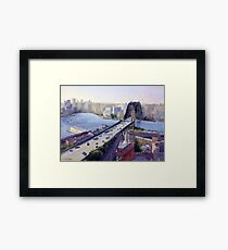 Sydney Harbour to the West Framed Print