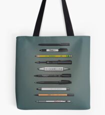 Pen Collection For Sketching And Drawing (Plain) Tote Bag