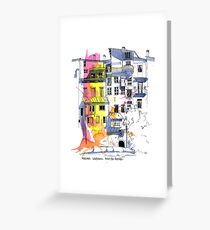 Maisons Suspendu, Pont-en-Royans, France Greeting Card