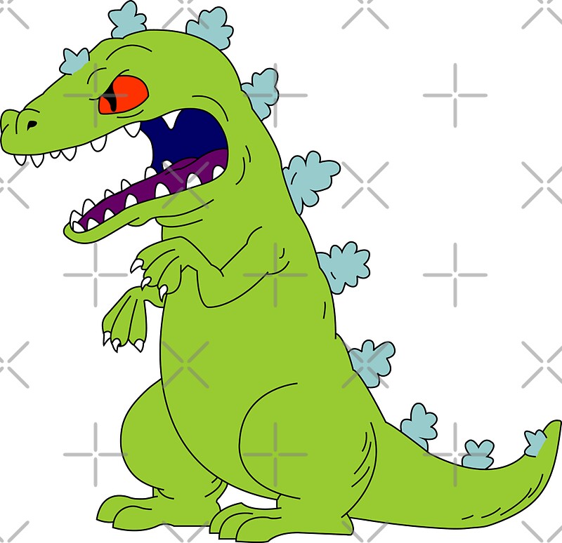 Reptar Rugrats: Stickers | Redbubble

