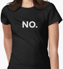 NO. Women's Fitted T-Shirt