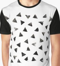 Handpainted Stamped triangles Graphic T-Shirt