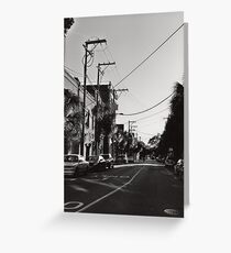 Telephone Wires Greeting Card