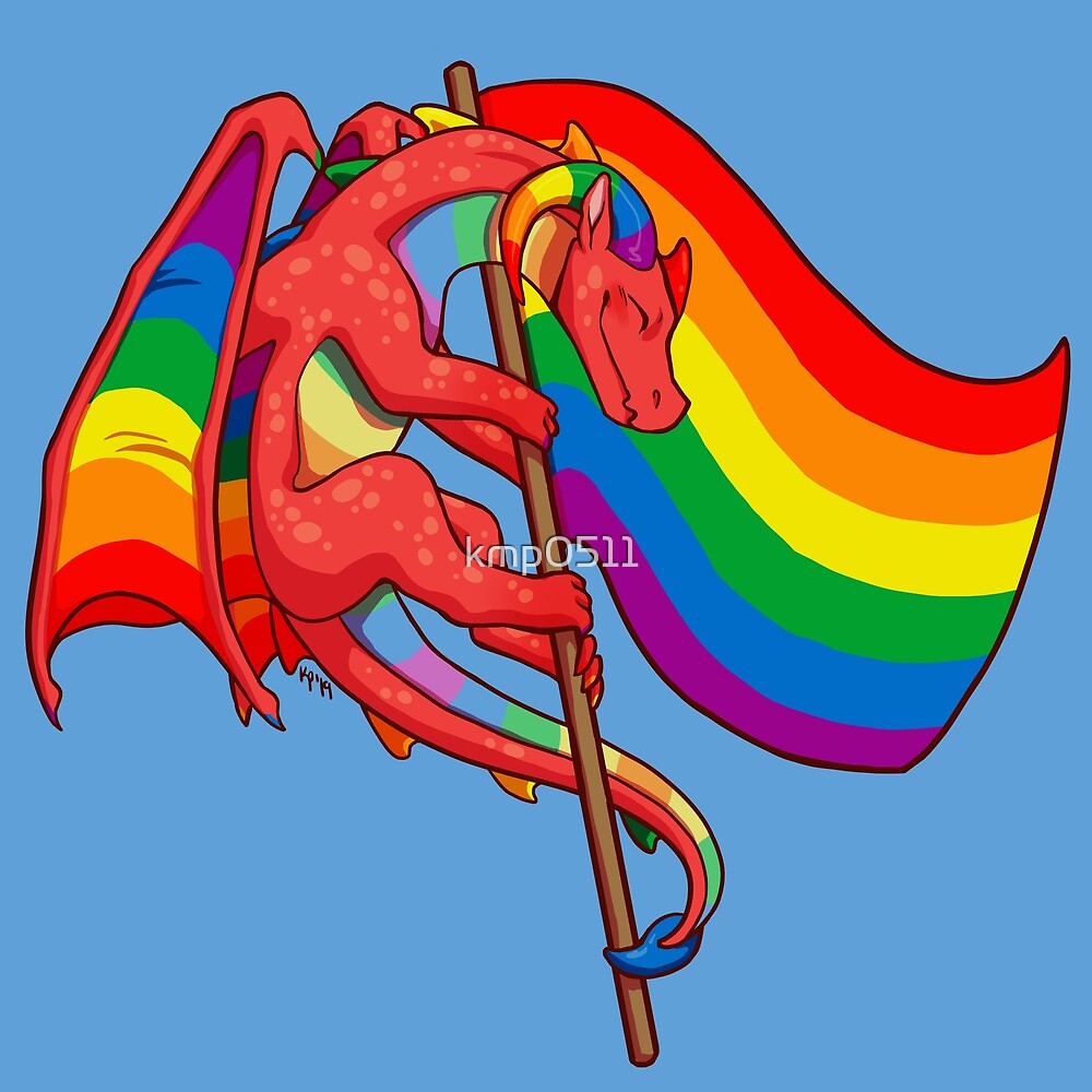 Gay Pride Flag Dragon 3rd Edition By Kmp0511 Redbubble 1981