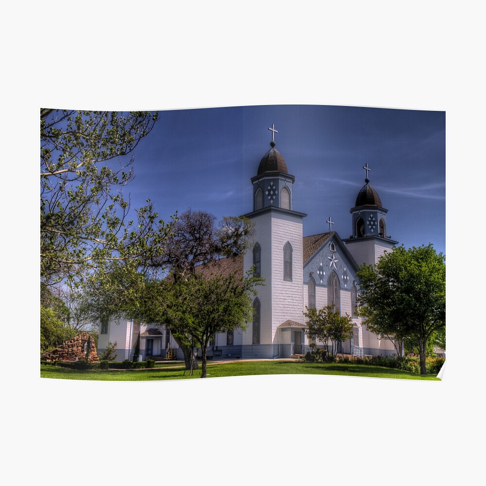 "Church of the Visitation Westphalia, Texas" Poster by roguegenius