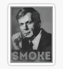 Smoke! Funny Obama Hope Parody (Smoking Man) Sticker