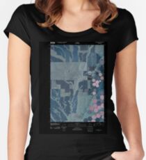 USGS Topo Map Washington State WA Lenzie Ranch 20110407 TM Inverted Women's Fitted Scoop T-Shirt
