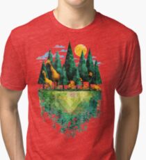 Geo Forest Tri-blend T-Shirt