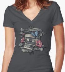 Take a Picture...? Women's Fitted V-Neck T-Shirt
