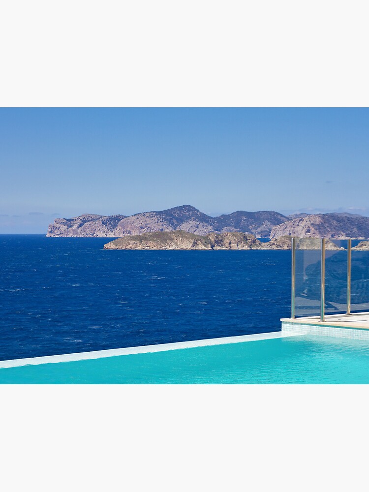 Infinity pool overlooking the Mediterranean Sea by rogues70