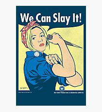 Buffy the Riveter Photographic Print