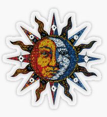 Pegatina transparente Celestial Mosaic Sun/Moon