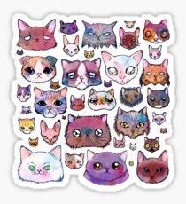 Feline Faces Sticker