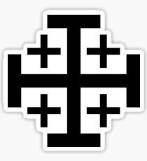 Croix de Jérusalem Sticker