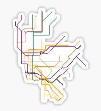 NYC Subway Lines Sticker