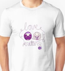 love knitting couple Unisex T-Shirt