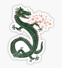 Dragon, Flower Breathing Sticker