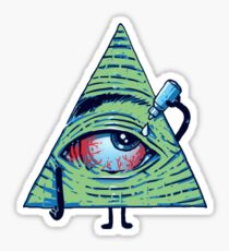 Oeil rouge Sticker