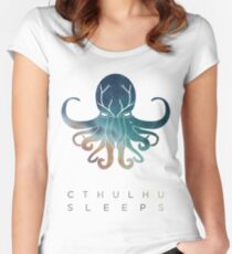 Deadmau5 Cthulhu Sleeps Women's Fitted Scoop T-Shirt
