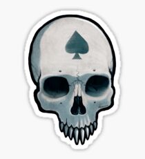 Vampire Skull, Ace of Spades Sticker
