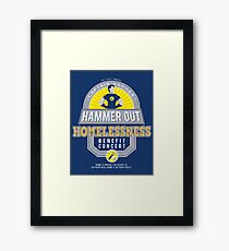 Hammer-Out Homelessness Framed Print