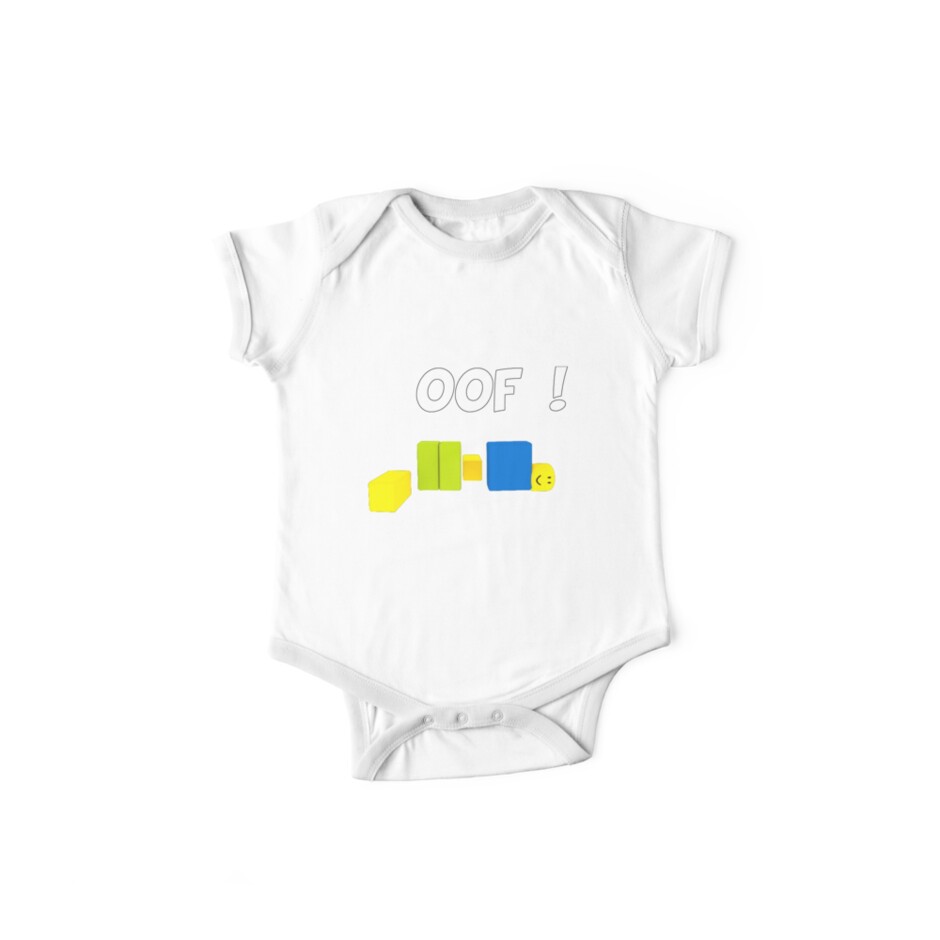 Roblox Oof Gaming Noob Baby One Piece By Nice Tees Redbubble - baby bib roblox