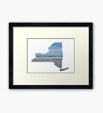 NY ocean Framed Print