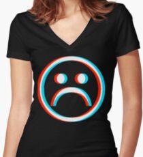 Sad Boys Women's Fitted V-Neck T-Shirt