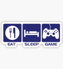 Eat Sleep Game Sticker