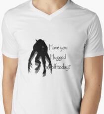 Have You Hugged a Wolf Men's V-Neck T-Shirt