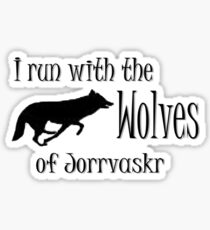 Running with the Wolves Sticker