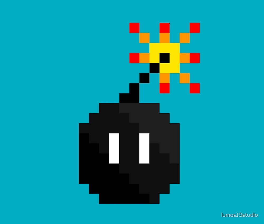 Бомба pixel art