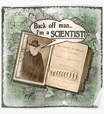 Popular Science: Charles Darwin (distressed) Poster
