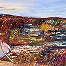 Rowboat in Reeds, Cape Town. by Jack Bybee