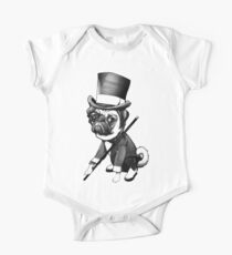 Pug Fred Astaire One Piece - Short Sleeve