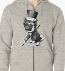 Pug Fred Astaire Zipped Hoodie
