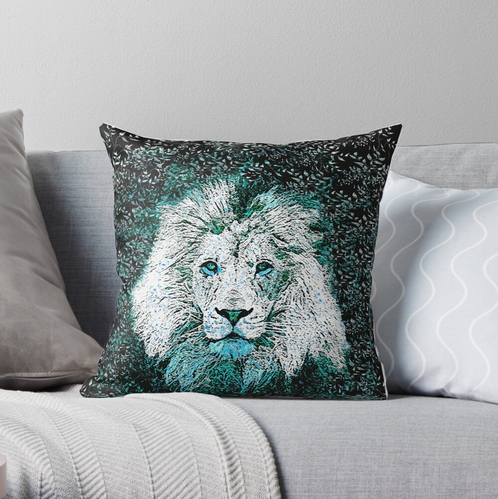 lion throw pillow