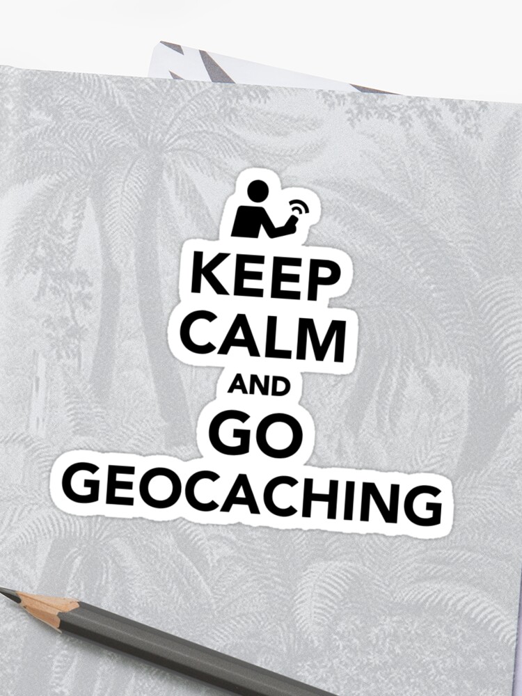 3 x Cache stickers for Geocaching gray print on gray sticker 